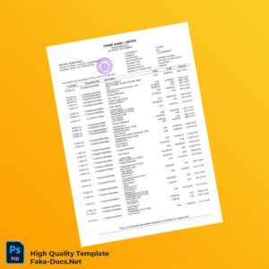 Bangladesh iBanking Bank Statement Template in Word and PDF formats 2 page Bangladesh iBanking Bank Statement Template in Word and PDF formats 2 page