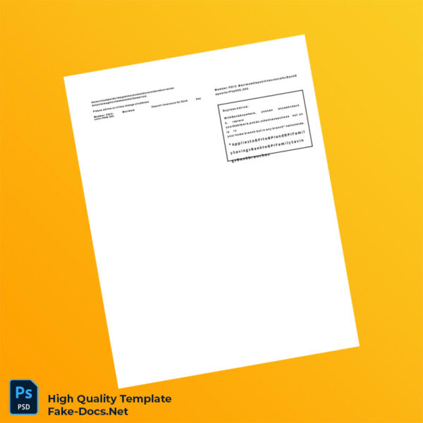 Bank Account Statement Template in Word and PDF formats 4 page