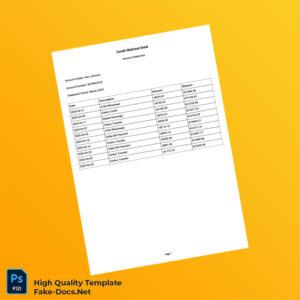 Bank Statement Editable Bank Statement Template in Word and PDF formats Bank Statement Editable Bank Statement Template in Word and PDF formats