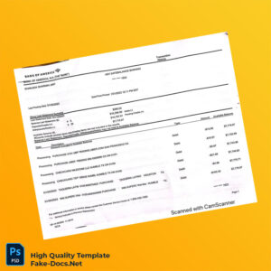 Bank Statement PDF Template in Word and PDF formats 7 page Bank Statement PDF Template in Word and PDF formats 7 page