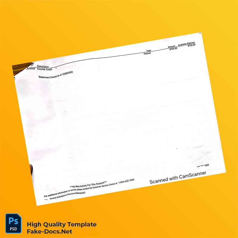 Bank Statement PDF Template in Word and PDF formats 7 page Bank Statement PDF Template in Word and PDF formats 7 page