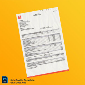 Bulgaria CEZ Editable Utility Bill Template in Word and PDF formats
