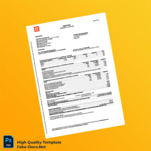 Bulgaria CEZ Elektro Bulgaria AD Editable Electricity Bill Template in Word and PDF formats 2 page