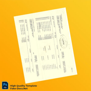 CDC Bank Statement Template in Word and PDF formats 4 page