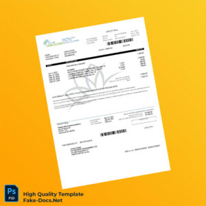 Canada City of Vancouver Editable Utility Bill Template in Word and PDF formats Canada City of Vancouver Editable Utility Bill Template in Word and PDF formats