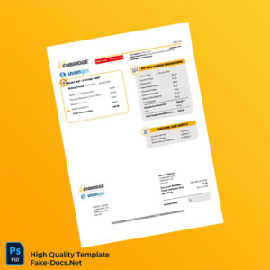 Canada Enbridge Editable Gas Bill Template in Word and PDF formats Canada Enbridge Editable Gas Bill Template in Word and PDF formats