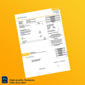 Canada Fortis BC Editable Electricity Bill Template in Word and PDF formats Canada Fortis BC Editable Electricity Bill Template in Word and PDF formats