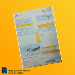 Dominican Republic EdeEste Editable Bill Template in Word and PDF formats Dominican Republic EdeEste Editable Bill Template in Word and PDF formats