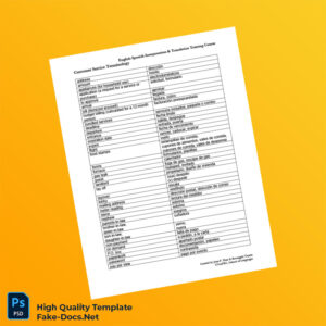 Editable Customer Service-Term Template in Word and PDF formats 2 page Editable Customer Service-Term Template in Word and PDF formats 2 page