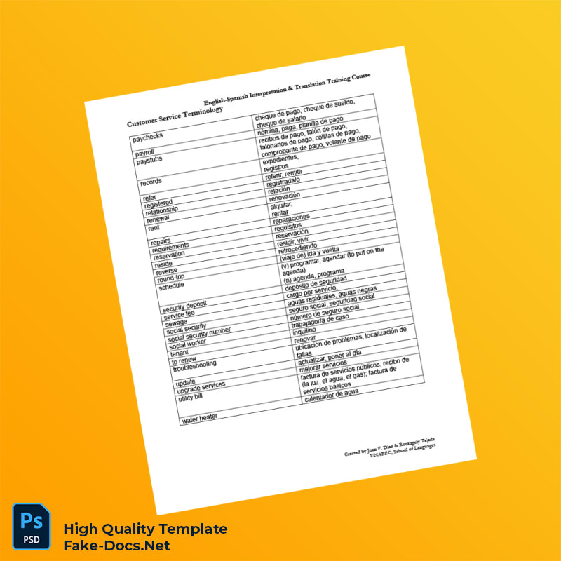 Editable Customer Service-Term Template in Word and PDF formats 2 page Editable Customer Service-Term Template in Word and PDF formats 2 page