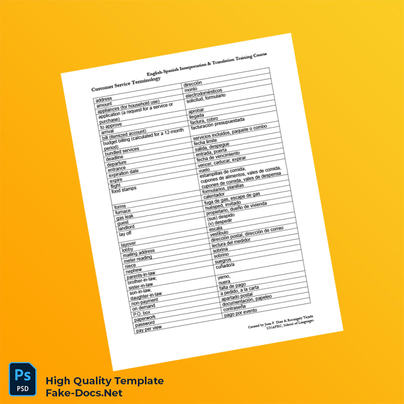 Editable Customer Service-Term Template in Word and PDF formats 2 page Editable Customer Service-Term Template in Word and PDF formats 2 page