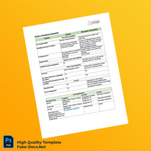Editable Document Automation Template in Word and PDF formats Editable Document Automation Template in Word and PDF formats
