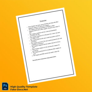 Editable Exercise Template in Word and PDF formats Editable Exercise Template in Word and PDF formats