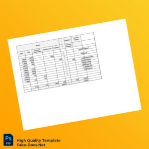 Editable Financial Ledger Template in Word and PDF formats Editable Financial Ledger Template in Word and PDF formats
