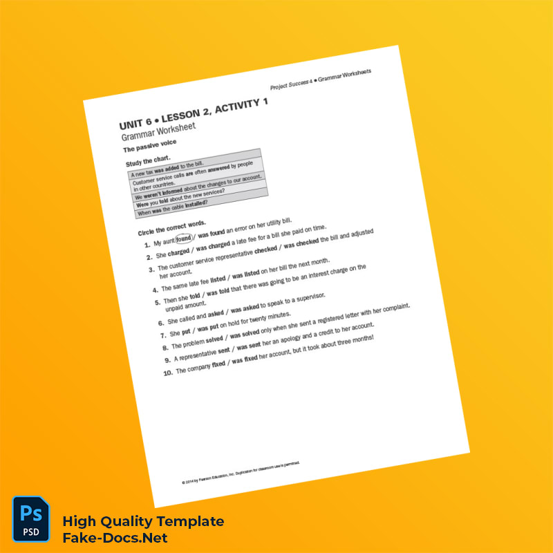 Editable Grammar Worksheet Template in Word and PDF formats Editable Grammar Worksheet Template in Word and PDF formats