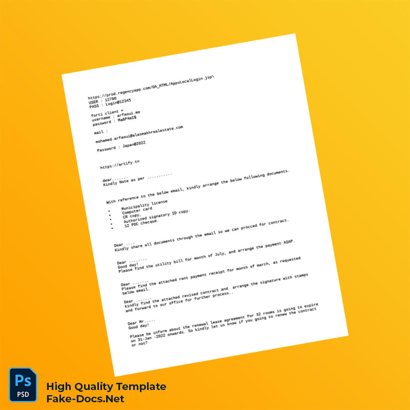 Editable Real Estate Document Requests Template in Word and PDF formats 2 page Editable Real Estate Document Requests Template in Word and PDF formats 2 page
