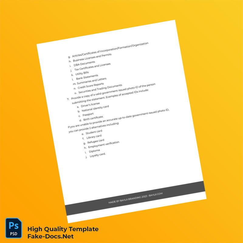 Editable Signed Statement Template in Word and PDF formats 3 page Editable Signed Statement Template in Word and PDF formats 3 page