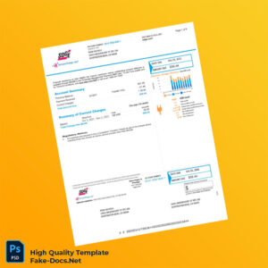 Editable Utility Bill Template in Word and PDF formats 5 page Editable Utility Bill Template in Word and PDF formats 5 page