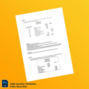 Germany ABC Graphics Editable Adjusting Entries Template in Word and PDF formats 2 page