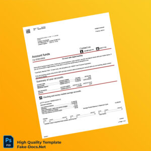 Germany BBT Bank Statement Template in Word and PDF formats 4 page