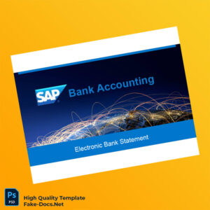 Germany SAP Electronic Bank Statement Template in Word and PDF formats 6 page
