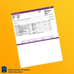 India AU ABHI Bank Statement Template in Word and PDF formats