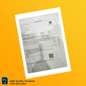 India Abhishek Propblue Private Limited Editable Utility Bill Template in Word and PDF formats