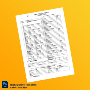 India Ajmer Vidyut Vitran Nigam Ltd Editable Electricity Bill Template in Word and PDF formats