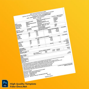 India Alpha Corp Development Private Limited Editable Electricity Bill Template in Word and PDF formats