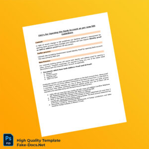 India Citibank Editable Bank FAQs Template in Word and PDF formats 2 page