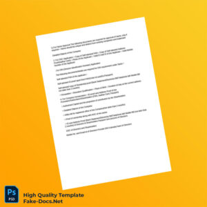 India Editable Company Incorporation Template in Word and PDF formats