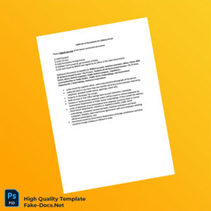 India Editable Proof Of Identity Address Template in Word and PDF formats