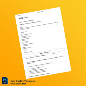 India HDFC Bank Editable Payment Confirmation Template in Word and PDF formats 2 page