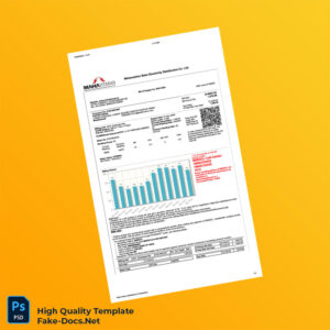 India Maharashtra State Electricity Distribution Co Ltd Editable Electricity Bill Template in Word and PDF formats 4 page
