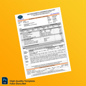 India Skycourt Residents Condominium Association Editable Electricity Bill Template in Word and PDF formats