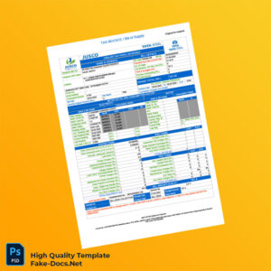 India Tata Steel Editable Electricity Bill Template in Word and PDF formats