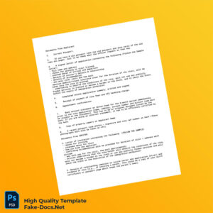 Ireland Editable Visit Visa Template in Word and PDF formats 2 page Ireland Editable Visit Visa Template in Word and PDF formats 2 page