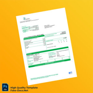 Italy Edison Energia Editable Electricity Bill Template in Word and PDF formats Italy Edison Energia Editable Electricity Bill Template in Word and PDF formats