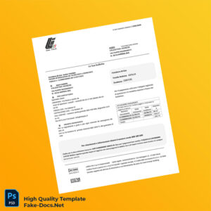 Italy Editable Gas Bill Template in Word and PDF formats Italy Editable Gas Bill Template in Word and PDF formats