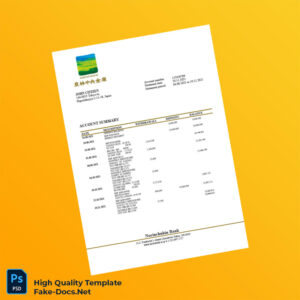 Japan Norinchukin Bank Statement Template in Word and PDF formats Japan Norinchukin Bank Statement Template in Word and PDF formats