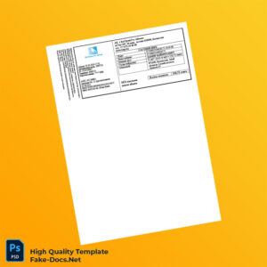 Kazakhstan Editable Gas Bill Template in Word and PDF formats