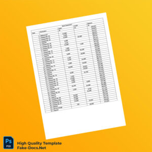 Kenya Bank Statement Template in Word and PDF formats 3 page