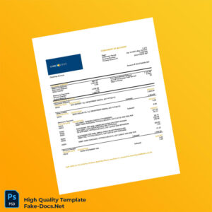 Laos LCNB Bank Statement Template in Word and PDF formats