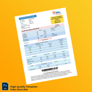 Malaysia Tenaga Nasional Berhad Editable Electricity Bill Template in Word and PDF formats