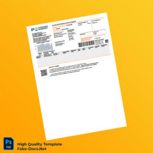 Moldova Premier Energy Editable Electricity Bill Template in Word and PDF formats