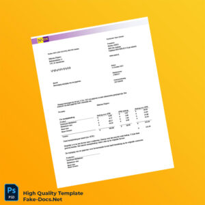 Netherlands Nuon Editable Utility Bill Template in Word and PDF formats