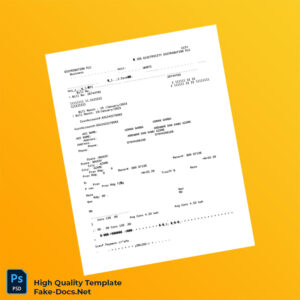 Nigeria Jos Electricity Distribution PLC Editable Utility Bill Template in Word and PDF formats 4 page