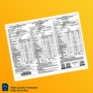 Pakistan Defence Housing Authority Islamabad Editable Utility Charges Bill Template in Word and PDF formats