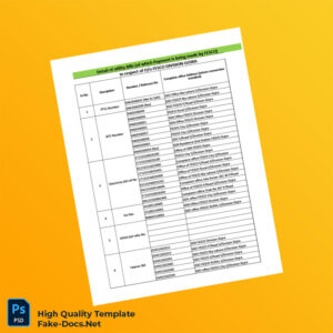Pakistan FESCO Editable Utility Bills Template in Word and PDF formats 6 page