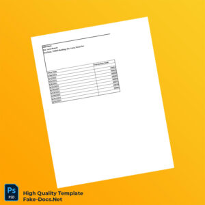 Philippines ABM Bank Statement Template in Word and PDF formats 3 page